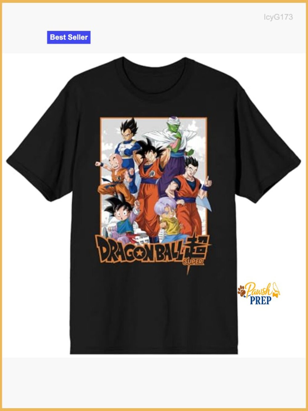 Dragon Ball Z Super Graphic Tee - Goku Vegeta Piccolo Gohan View 3